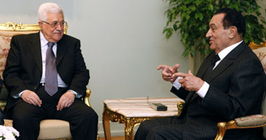 الرئيسان مبارك وعباس