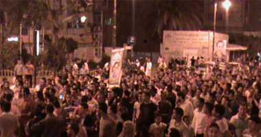 مظاهرات بالسويس تنديدا بفض اعتصام التحرير بالقوة