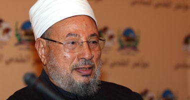 الشيخ يوسف القرضاوى رئيس اتحاد علماء المسلمين