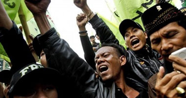 مظاهرات فى إندونيسيا للمطالبة بتطبيق الشريعة الإسلامية -صورة أرشيفية