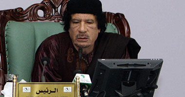 معمر القذافى الرئيس الليبى