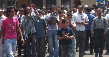 جانب من المظاهرات بميدان التحرير 