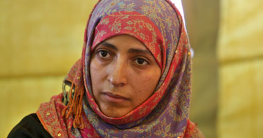 الناشطة اليمنية توكل كرمان الحاصلة على جائزة نوبل للسلام