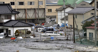 آثار زلزال وتسونامى اليابان