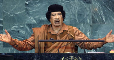 العقيد الليبى معمر القذافى